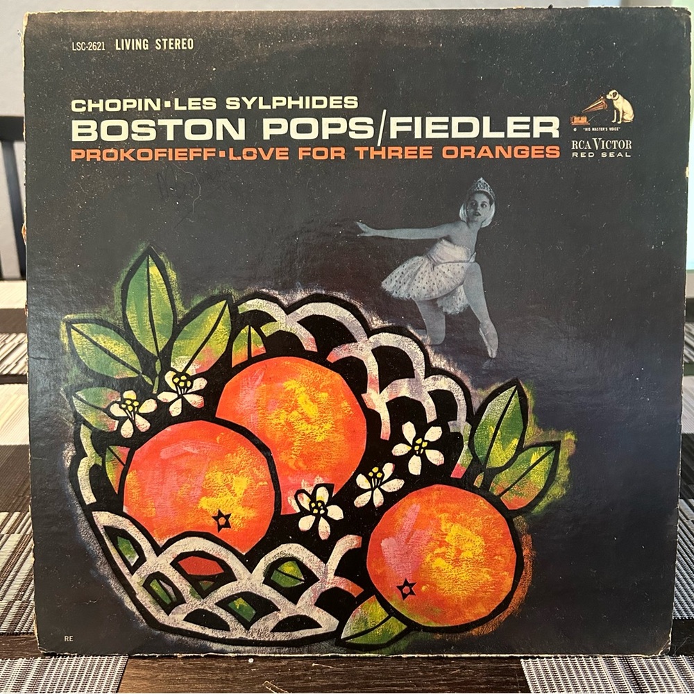 Boston Pops Orchestra Vinyl Record Chopin Les Sylphides Love For Three Oranges